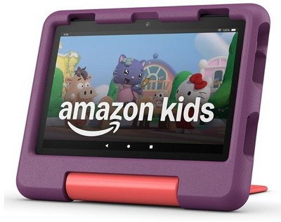 Amazon Fire HD 8 Kids Tablet 2024 ( Gen. 13 ) 32GB Blau  /  Violett   NEU  