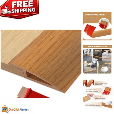 Self-Adhesive Waterproof Floor-Transition Strip - 36 Inch Light Brown Elegance