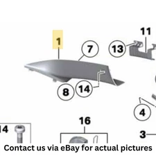 2011-2016 BMW 520i Front Left A‑Pillar Trim Cover Used OEM 51439196247