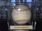 Doug Harvey Autographed Official Major League Baseball HOF 2010 JSA Certified