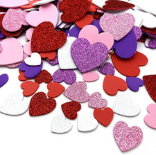 360 Pcs Heart Stickers Self Adhesive Foam Hearts 3 Sizes 4 Colors Heart Shaped D