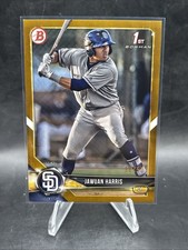 2018 Bowman Draft Jawuan Harris San Diego Padres 1st Bowman #BD-85 Gold /50