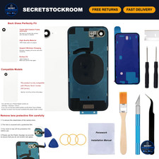 iPhone 16e Rear Back Glass Replacement 6.1"  Camera Frame, Lens  Repair Kit -