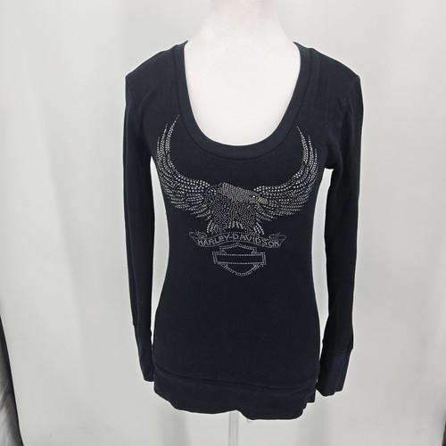 T-shirt Manches Longues Harley-Davidson - Décor "Country", Taille XS - Navy - Neuf Avec étiquettes