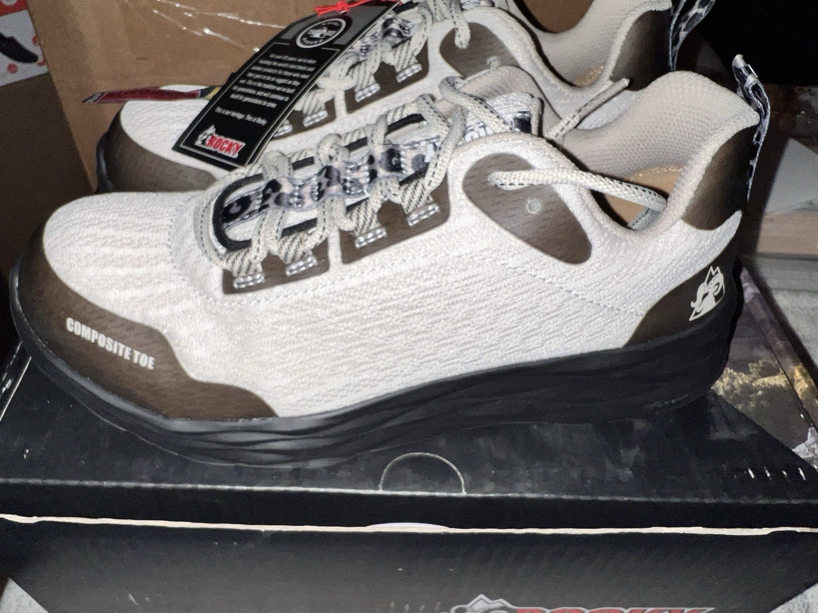 Rocky V-Lite Lace-up Nano Comp Womens Shoes M Cranberry Mesh Sneakers New