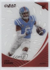 2023 Panini Chronicles Draft Picks Clear Vision Red 22/149 Zach Evans #12 3hd