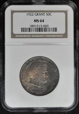 1922 Grant 50c Commemorative NGC MS64