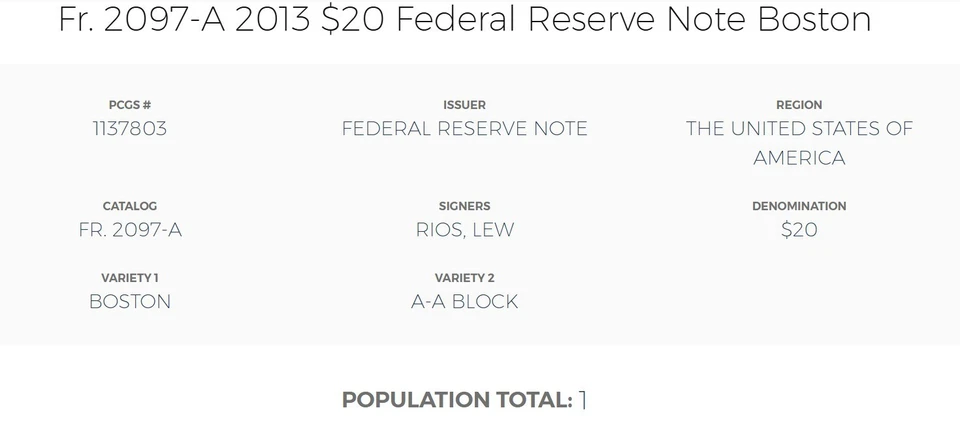 2013 $20 Federal Reserve Note PMG 67EPQ | Poker Note MA 77777759 A - Image 2 of 3