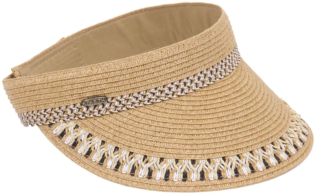 Toast Outdoor Sun Protection Visor Hat Toyo Brim With White Trim Karen Keith
