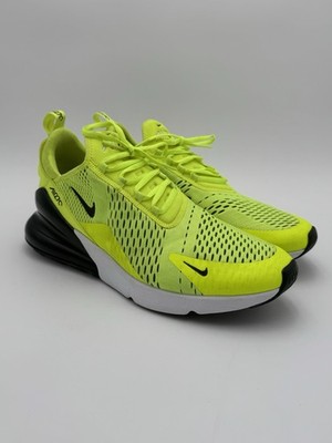 Mens 13 Nike Air Max 270 Volt Neon Yellow Green Men's Running Shoes AH8050-701