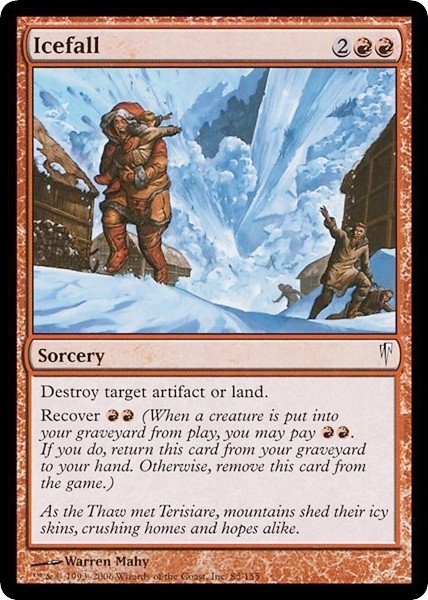 ICEFALL x4 mtg EX-NM Coldsnap 4 Common