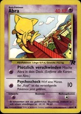 Abra Common Team Rocket 49/82 Psychic Unlimited Pokemon Card