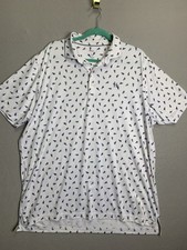 Johnnie O Birdie Golf Performance Polo Shirt Mens XL AOP Surfers Golf Rugby