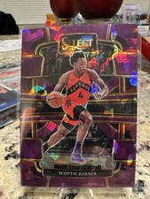 2023-24 Panini Select Concourse Scottie Barnes #54 Purple Cracked Ice Prizm /99