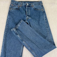 Vintage Levis 501 Made In USA Jeans Mens 30" x 33" Blue Normcore Denim VTG Rodeo