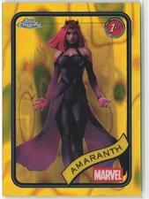 Amaranth 2025 Topps Chrome Marvel Yellow Lava #99