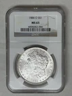 Morgan Silver Dollar. 1884-O  MS65 Awesome White Blazer/Flawless