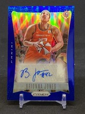 2024 Panini WNBA Prizm Brionna Jones Throwback Signatures Blue Auto #/75