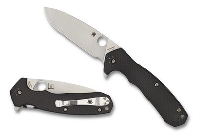 Spyderco Knives Amalgam Compression Lock Carbon Fiber G-10 S30V Steel C234CFP