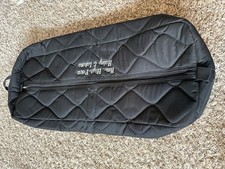 Nylon Padded Horse Bridle/Halter Bag - Heavy Duty Black with Award Stitch