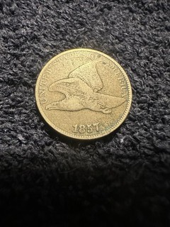 1857 flying eagle one cent penny
