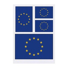 4 x 'European Union Flag' Temporary Tattoos / Transfers TO00015047 