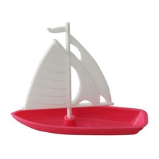 Kleines Segelboot pink weiß DDR Spielzeug