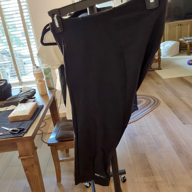 REI Women’s Black Solid Cycling Footless Tights Leggings Size S Regular