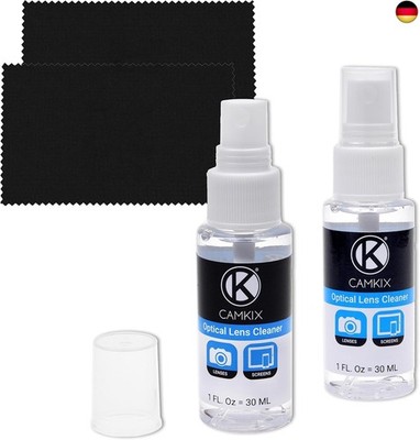 Camkix Objektiv- und Bildschirm-Reinigungsset ? 2X Reinigungsspray, 2X