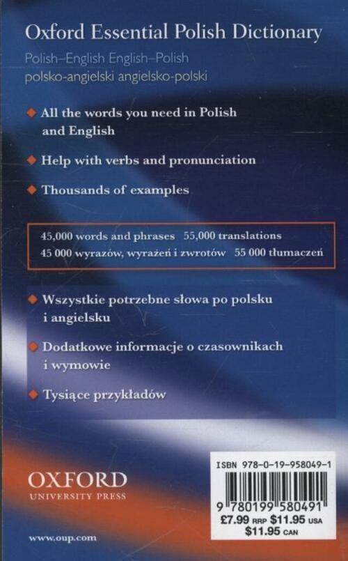 Thumbnail - Oxford Essential Polish Dictionary | Oxford Languages | Englisch |