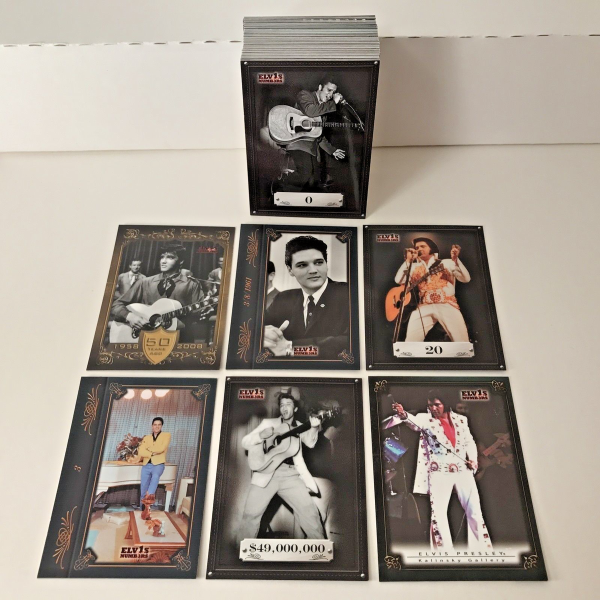 ELVIS トレーディングカード 約100枚セット ELVIS PRESLEY ELVIS BY THE NUMBERS (PRESS PASS 2008) COMPLETE CARD
