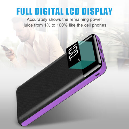 10000mAh Portable Power Bank Charging External Battery Charger Lightweight USB - Afbeelding 1 van 11