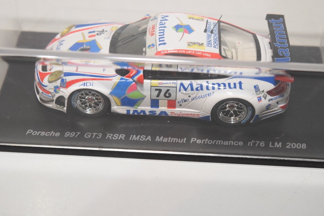 Miniature Spark 1/43 - Porsche 997 GT3 RSR #76 - Le Mans 2008 - Narac/Lietz/Long