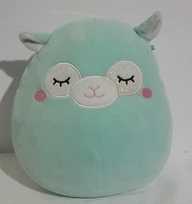 Squishmallows 8" Sleeping Llama Miley Easter 2021 Teal Plush Stuffed Toy