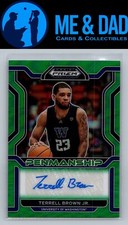 2022 Panini Prizm Draft Picks #CP-TBJ Terrell Brown Jr. College Penmanship Green