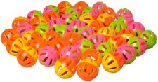 Bird, AE Cage Company Happy Beaks Small Round Rattle Ball Bird Toy 48 count 