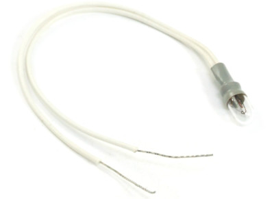 Pre-Wired Miniature Lamp Cable White / Miniatur Lampe Glühbirne Kabel Weiß 15cm