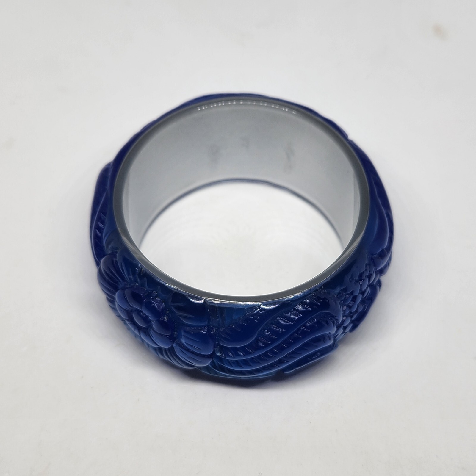 Flower Design Plastic bangle Blue - image 8