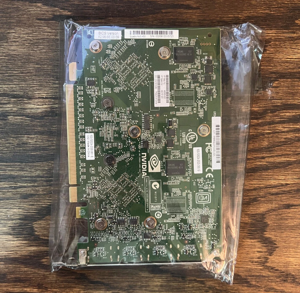 HP NVIDIA Quadro NVS 450 512MB GDDR3 PCI Express 2.0 x16 492187-001 490565-002 - Image 2 of 4