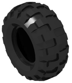 ☀️NEW Lego 4x Tires 81.6 x 38 R Balloon  43.2mm D. x 26mm Black Wheel Rim