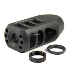 .223/556/22LR Tanker Style Muzzle Brake 1/2x28 Thread Pitch