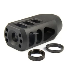 .223/556/22LR Tanker Style Muzzle Brake 1/2x28 Thread Pitch