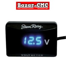 VOLTOMETRO digitale SIMONI RACING display blu 12V misura volt tester batteria 