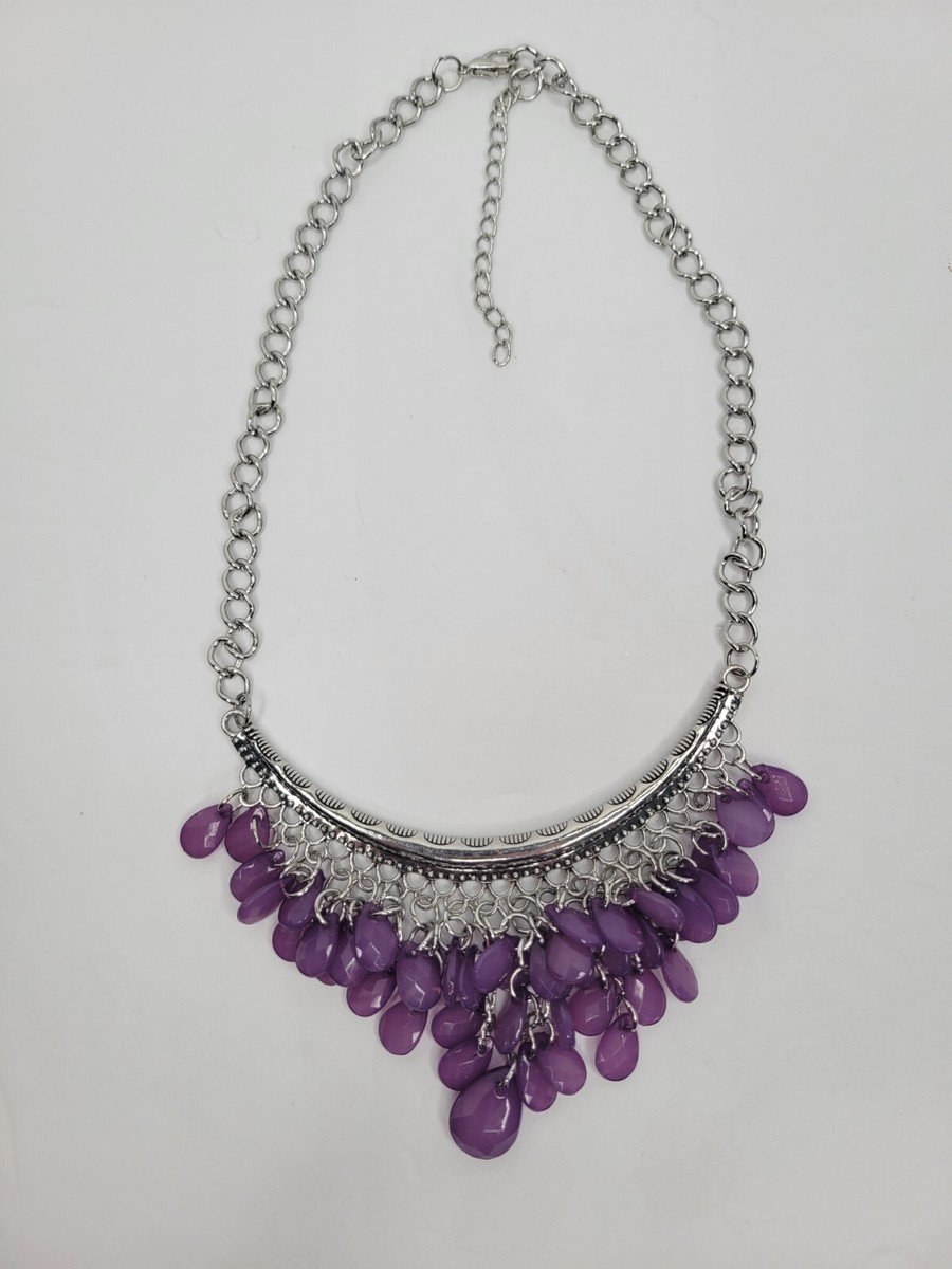 Bead Paparazzi Purple Short Necklace Treasure Shore Paparazzi