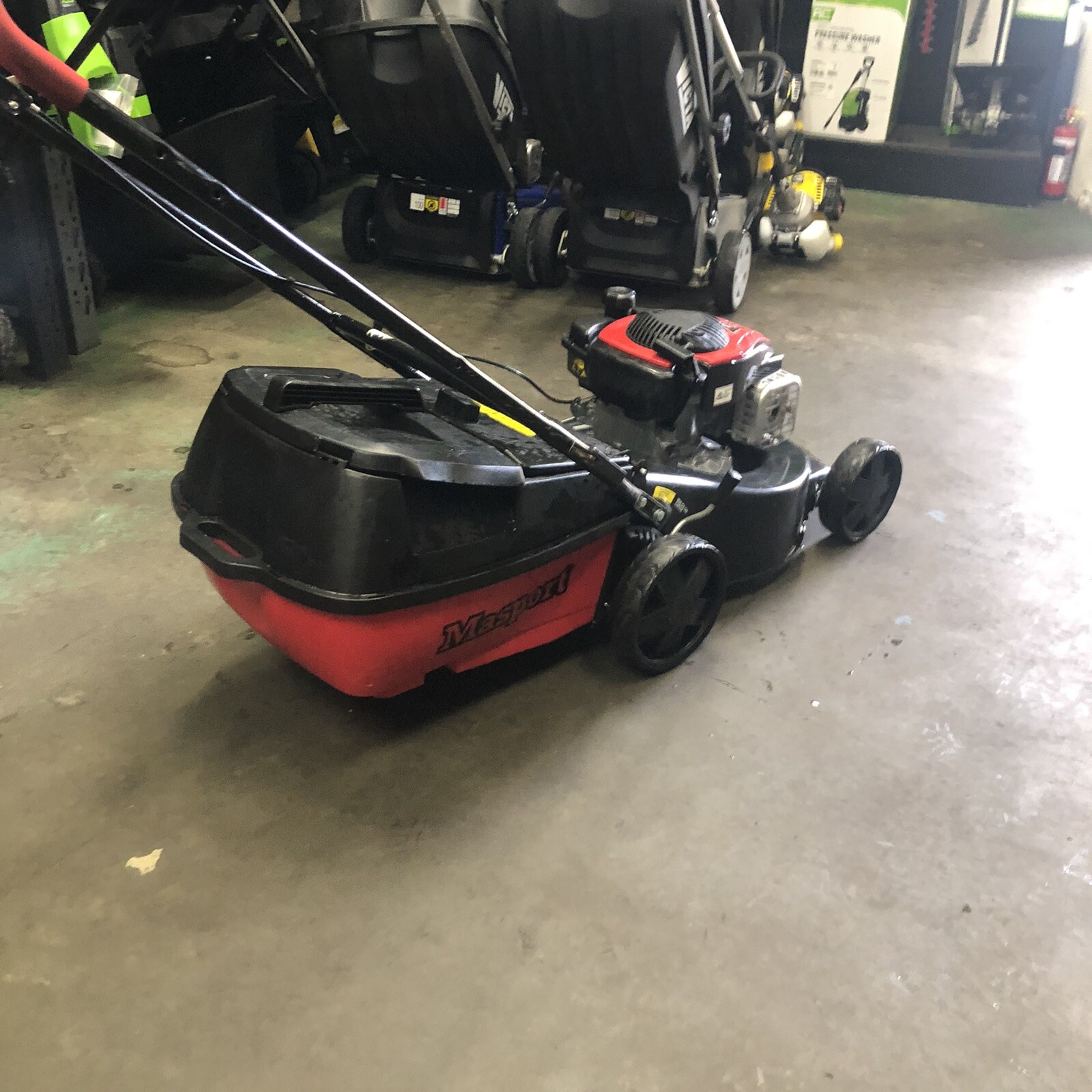 MASPORT LAWN MOWER DEMO 470 MULCH N CATCH BRIGGS & STRATTON 5 YEAR
