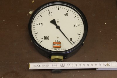 Manometer senkrecht 160mm -100-0 kPa (-1bar-0) Klasse 1,0 M20x1,5 TGL16374 #MA2 