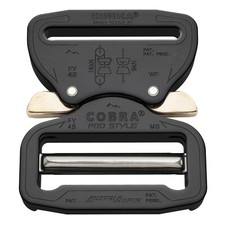 AustriAlpin 45mm Male Adj Female Fixed XL Clips Black Cobra Buckle - FY45KVF-XL