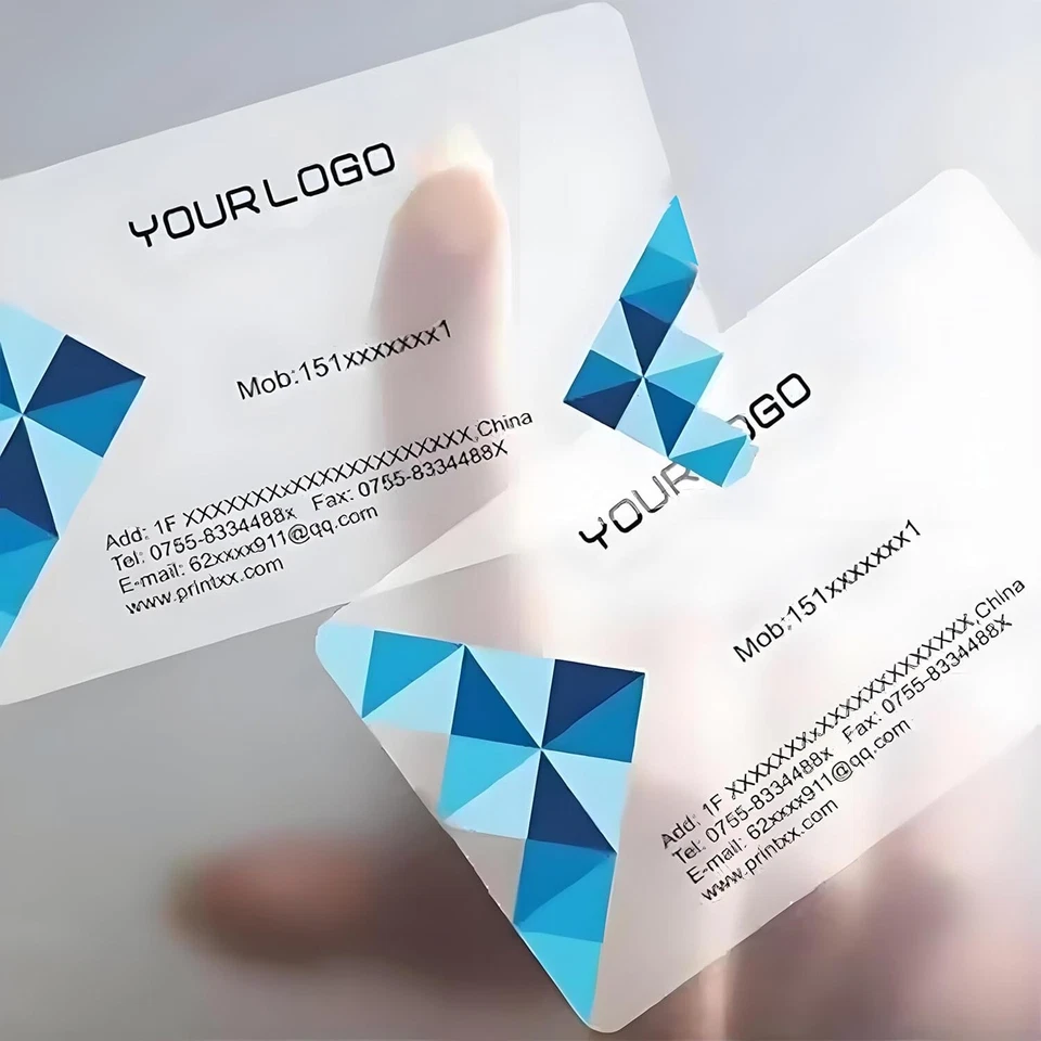 200PCS Custom Frosted Plastic Business Card Visit Waterproof PVC Identity Card - Image 4 of 4