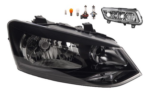 Faro Anteriore Destro H4 Con Indicatore E Fendinebbia Integrato – Compatibile Con Citroen C2 (09/2003) E Altri Modelli, Omologato E