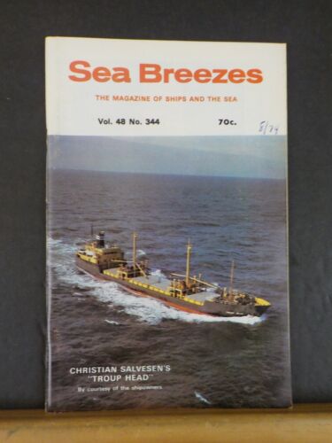 Sea Breezes Magazine #344 Vol 48 tête de troupe chrétienne de Salvesen comte Biancaman - Photo 1/3